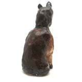 Fabulous Large, Very Heavy, Clay Cat Sculpture (Doorstop?)