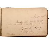 Louisa Popeney, Pennsylvania Antique 1880s Signed Autograph Book