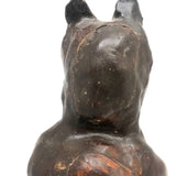 Fabulous Large, Very Heavy, Clay Cat Sculpture (Doorstop?)