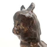 Fabulous Large, Very Heavy, Clay Cat Sculpture (Doorstop?)
