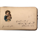 Louisa Popeney, Pennsylvania Antique 1880s Signed Autograph Book