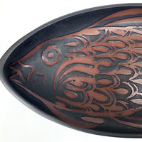 Andersen Studio Pottery Fish Platter in Black and Brown
