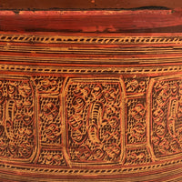 Early 20th Century Large Burmese Lacquer Kun-It Betel Box