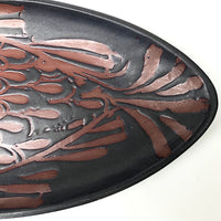 Andersen Studio Pottery Fish Platter in Black and Brown
