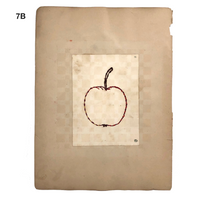 Antique Schoolgirl Colorful Double-sided Cut, Woven and Punched Paper Works - Sold Individually