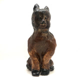 Fabulous Large, Very Heavy, Clay Cat Sculpture (Doorstop?)