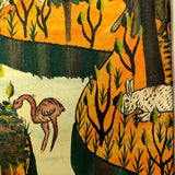 Haitian Landscape Painting with Animals, Signed ET WIndzor