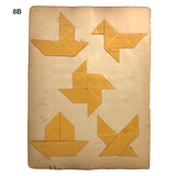 More Antique Schoolgirl  Cut, Woven and Punched Paper Works - Sold Individually