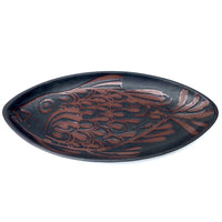 Andersen Studio Pottery Fish Platter in Black and Brown