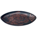 Andersen Studio Pottery Fish Platter in Black and Brown