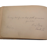 Louisa Popeney, Pennsylvania Antique 1880s Signed Autograph Book