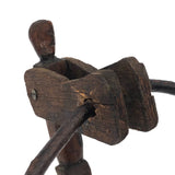 Wonderful Old Carved Balancing Man