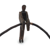 Wonderful Old Carved Balancing Man