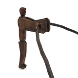 Wonderful Old Carved Balancing Man