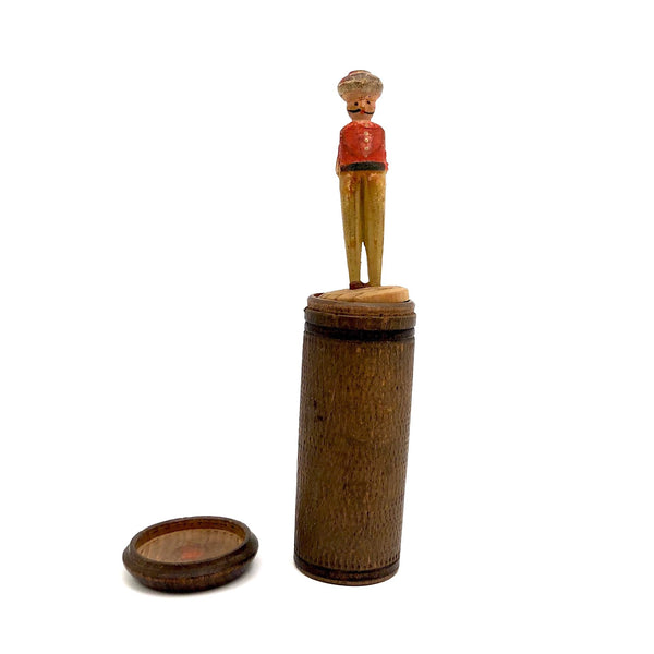 Little Man in a (Treen) Box Spring Toy