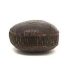Beautiful Old Hand-stitched Leather and Woven Pin Cushion