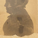 Ethereal Early Framed Silhouette Portrait Photograph of Older Woman