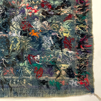 Densely Patterned Hand-Woven Vintage Kilim Rug or Wall Hanging
