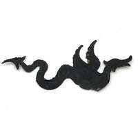 Antique Asian Cut Metal Winged Dragon Ornament Fragment