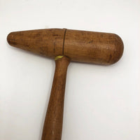 Old Wooden Bossing Mallet or Hammer - Longer Head