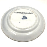 SOLD (for YB) Vieillard Bordeaux c. 1850s French Faience Blue & White Rebus Plates - Set of 6