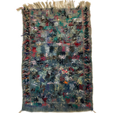 Densely Patterned Hand-Woven Vintage Kilim Rug or Wall Hanging