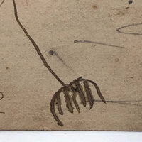 Good For 5 Cents Antique Ink Drawing