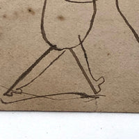 Good For 5 Cents Antique Ink Drawing