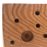 Wooden Swiss cheese Wedge Pen and Pencil Holder