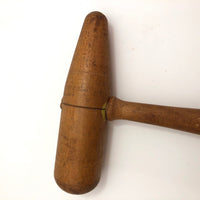 Old Wooden Bossing Mallet or Hammer - Longer Head