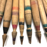 Antique Turned Wooden Yarn Spindles