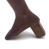Curious Old Carved Wooden Leg