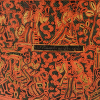 Beautiful Antique Burmese Lacquered Betel Box with Original Interior Trays