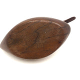 Lovely Small Carved Swan with Rotating Neck Signed