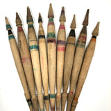 Antique Turned Wooden Yarn Spindles