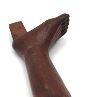 Curious Old Carved Wooden Leg