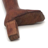 Curious Old Carved Wooden Leg