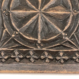 Pretty Little Antique Hand-Carved Lid