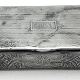 Mary's Antique Pewter Snuff Box