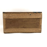 Victorian Wallpaper Covered and Lined Box with Portrait and Seaweed Patterns