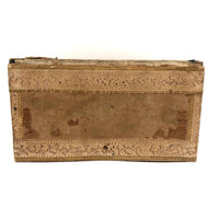 Victorian Wallpaper Covered and Lined Box with Portrait and Seaweed Patterns
