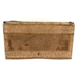 Victorian Wallpaper Covered and Lined Box with Portrait and Seaweed Patterns