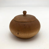 Small Round Lidded Wooden Treen Box
