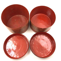 Beautiful Antique Burmese Lacquered Betel Box with Original Interior Trays