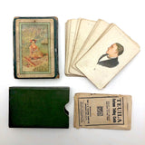 1923 Teuila Fortune Telling Cards (with Annotations) in Original Box with Instructions
