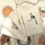 1923 Teuila Fortune Telling Cards (with Annotations) in Original Box with Instructions