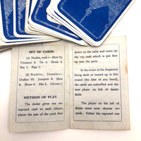 Super Rare c. 1940  British "Inspector" Card Game with Great Graphics (58 Cards)