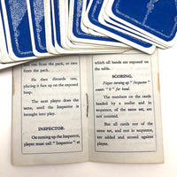 Super Rare c. 1940  British "Inspector" Card Game with Great Graphics (58 Cards)