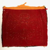 Finely Hand Sewn Double Panel Vintage Kuna Mola with Winged Figures