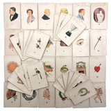 1923 Teuila Fortune Telling Cards (with Annotations) in Original Box with Instructions
